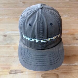 Vintage Gotcha Surf Yupoong Sample Dad Hat Faded Charcoal Adjustable Strapback